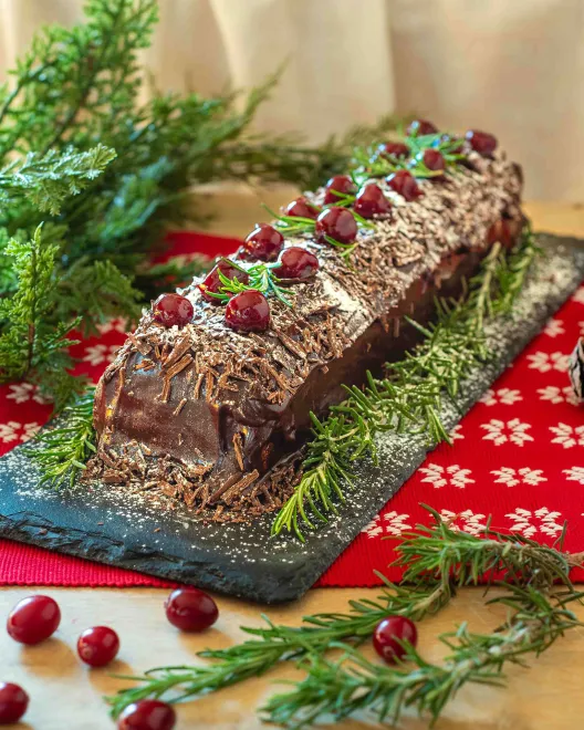 Christmas yule log