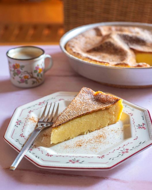 Greek milk pie (Galatopita) without phyllo 