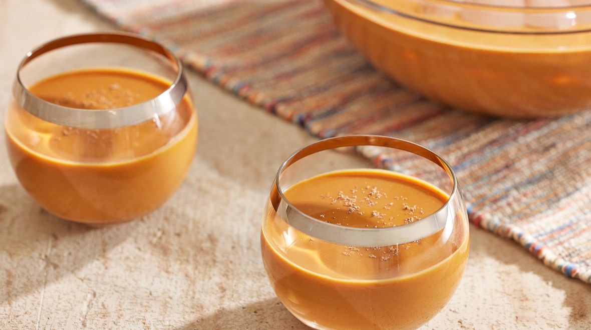 Κρεμώδες pumpkin spice punch χωρίς αλκοόλ 