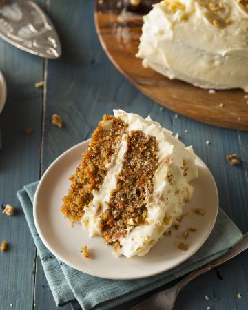 Κέικ καρότου με ανανά και frosting τυριού Κέικ καρότου
