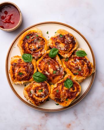 Salami pizza rolls
