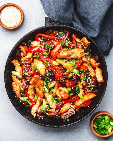 Κινέζικο stir fry με κοτόπουλο Κοτόπουλο stir fry