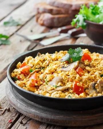 Tofu scrambled eggs