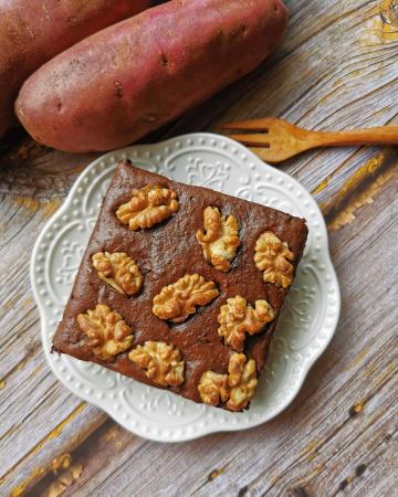 Εναλλακτικά, vegan brownies με γλυκοπατάτα Brownies με γλυκοπατάτα