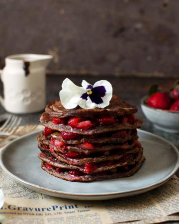 Σοκολατένια pancakes Σοκολατένια pancakes