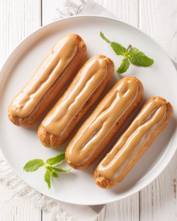 Éclair Εκλέρ με γεύση μόκα