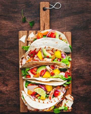 Tacos με κοτόπουλο