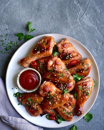 Συνταγή για κοτόπουλο bbq με μούστο, κέτσαπ και μπαχαρικά 