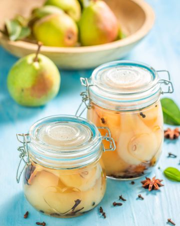 Κομπόστα αχλάδι με ginger