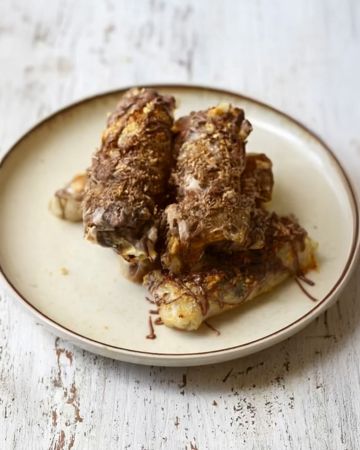 Ρολάκια μπανάνας στο air fryer