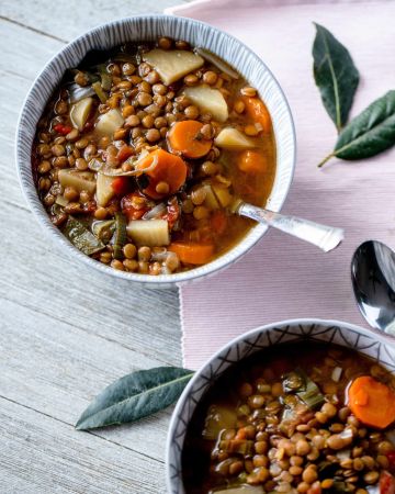 Φακές σούπα με χειμωνιάτικες ρίζες