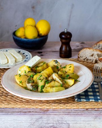 Κεντανέ με πατάτες, ή αλλιώς πράσα λαδερά με πατάτες 
