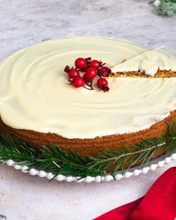 The easiest white chocolate glaze Vasilopita