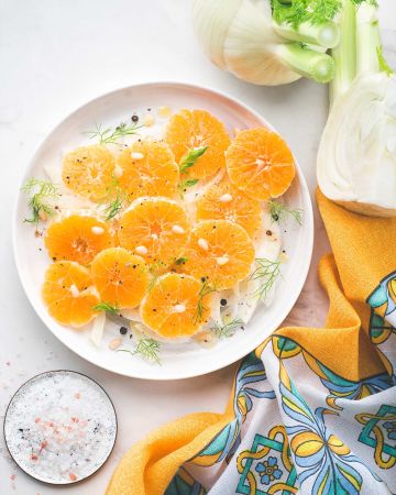 Σαλάτα με φινόκιο και πορτοκάλι