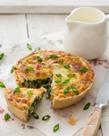 Τάρτα με σπανάκι και μυρωδικά