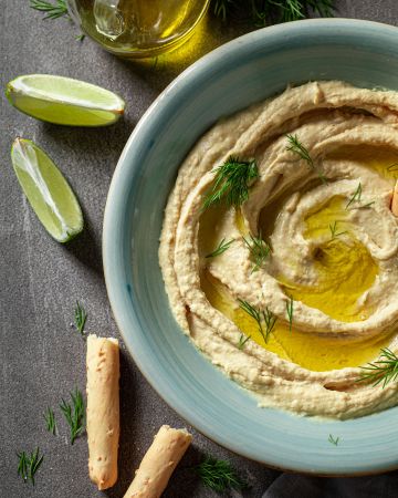 Ντιπ φασολάδας με λάιμ και μυρωδικά