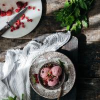 Frozen yogurt φράουλας