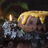 Κέικ με γλάσο λωτού