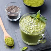 Matcha chia seed pudding