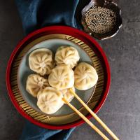 Dumplings με χοιρινό και γαρίδες