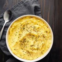 Πουρές πατάτας με ψητό σκόρδο