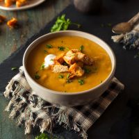 Κολοκυθόσουπα με γλυκοπατάτα