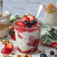 Overnight oats με φράουλες