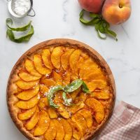 Tarte Tatin με ροδάκινα