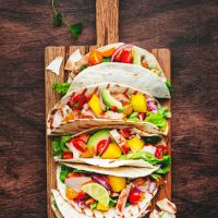 Tacos με κοτόπουλο