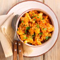 Κουνουπίδι γιαχνί με πλιγούρι