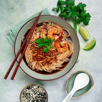 Noodles με γαρίδες