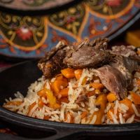 Ανατολίτικο πιλάφι με αρνάκι