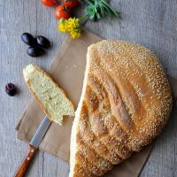 Λαγάνα με φυσικό προζύμι