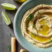 Ντιπ φασολάδας με λάιμ και μυρωδικά