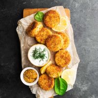 Κεφτεδάκια μπακαλιάρου πανέ