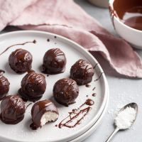 Σοκολατάκια με γέμιση καρύδας