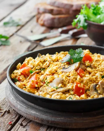 Tofu scrambled eggs