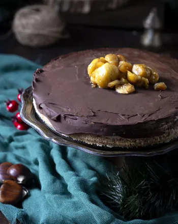 Cheesecake κάστανο