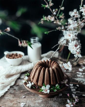 Vegan κέικ αμυγδάλου