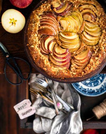 Galette με μήλα και φυστικοβούτυρο Galette με μήλα και φυστικοβούτυρο