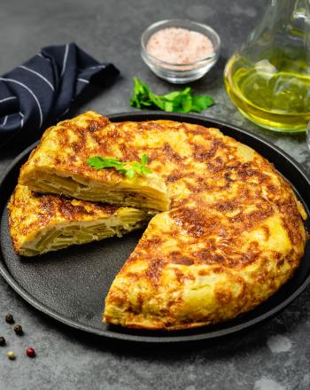 Ισπανική τορτίγια σε vegan εκδοχή Συνταγή για vegan ισανική τορτίγια