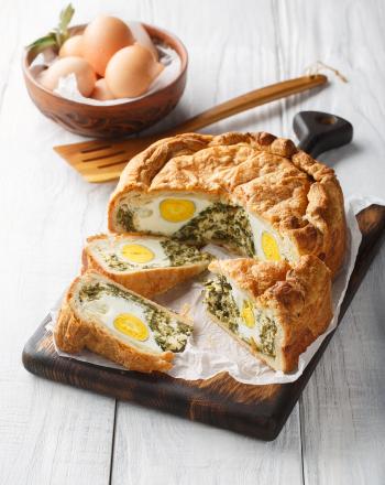 Torta Pasqualina: Ιταλική πασχαλινή πίτα με σφολιάτα, ρικότα και σπανάκι Torta Pasqualina