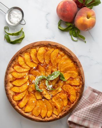 Tarte Tatin με ροδάκινα