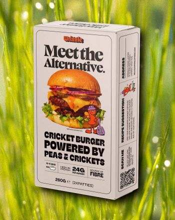 Cricket burger packaging