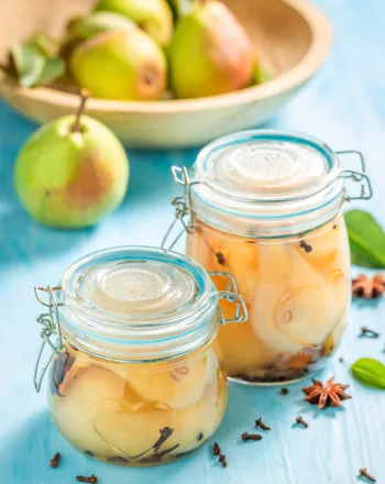 Κομπόστα αχλάδι με ginger