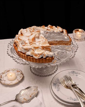 Τάρτα πορτοκάλι - κράνμπερι με μαρέγκα