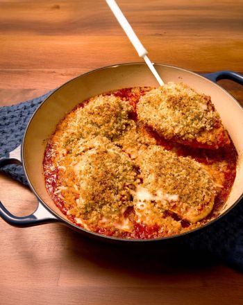 Κοτόπουλο παρμεζάνα στο φούρνο (Chicken parmigiano)