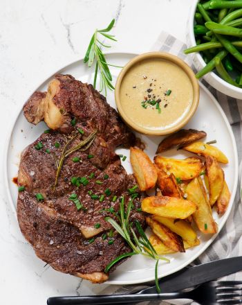 Μπριζόλα μοσχαρίσια στο τηγάνι