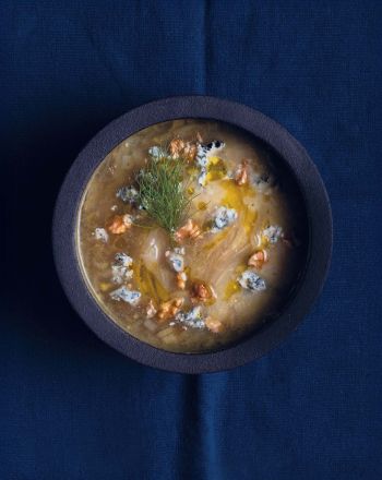 Σούπα με μαραθόριζα και κυανό Μακεδονίας