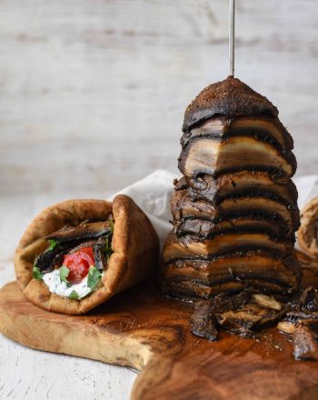 Vegan γύρος μανιταριών